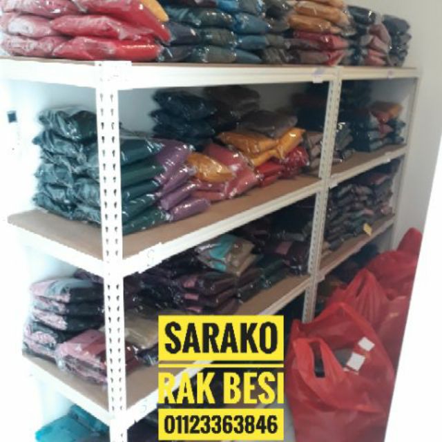 Sarako Rak Besi 5h x 1.5 atau 2ft w x 5ft panjang 4level - Heavyduty ...