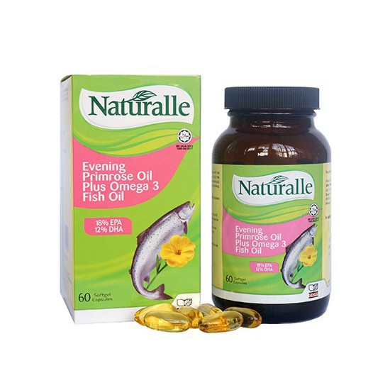 NATURALLE EVENING PRIMROSE OIL PLUS OMEGA 3 FISH OIL 100 s