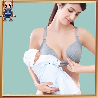 Women Maternity Nursing Bra Breastfeeding Bras With Sponge Pad Pregnan –  Momo House