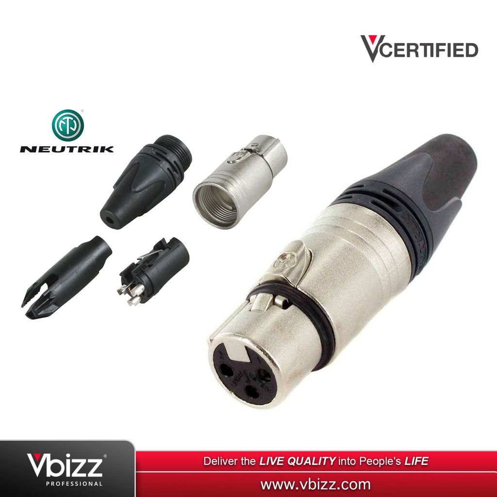 Quik Lok NC/352 XLR 3 Poli Femmina Da Pannello Neutrik