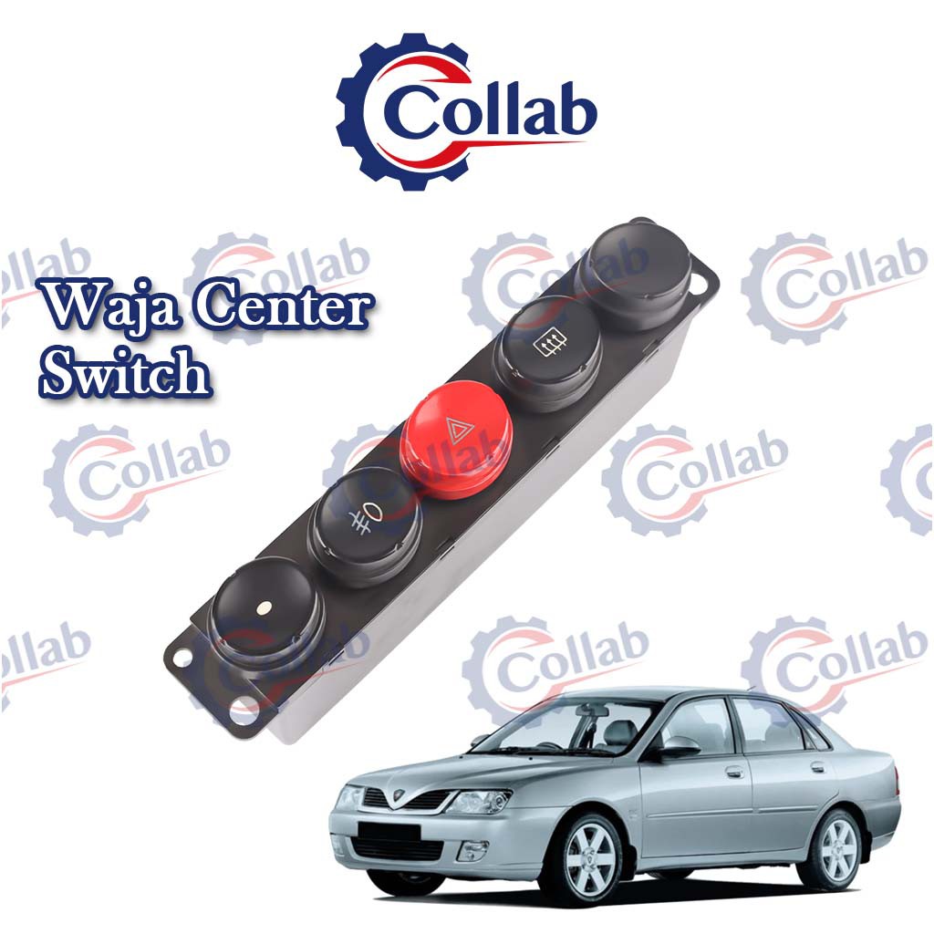 Collab Proton Waja Center Fog Lamp Heater Emergency Switch Suis