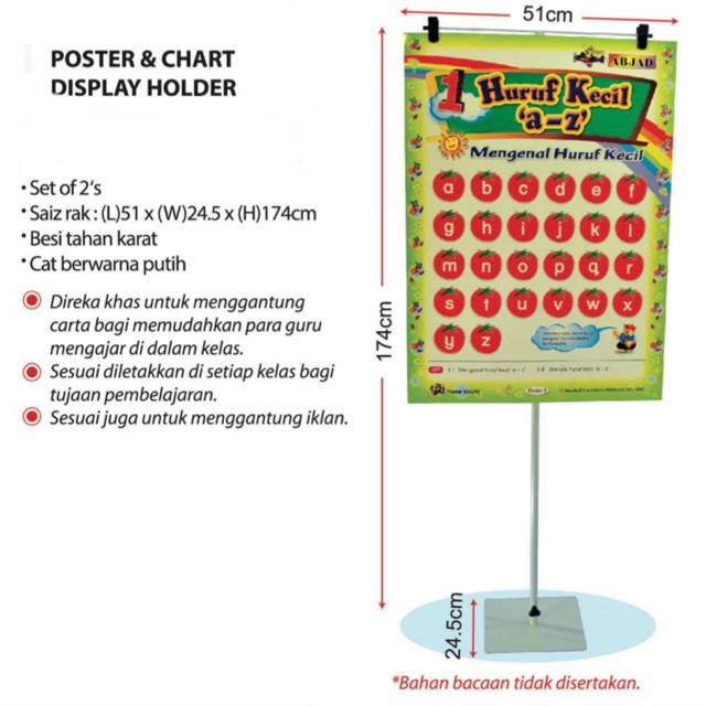 Poster And Chart Display Rack (2 sets) | Shopee Malaysia