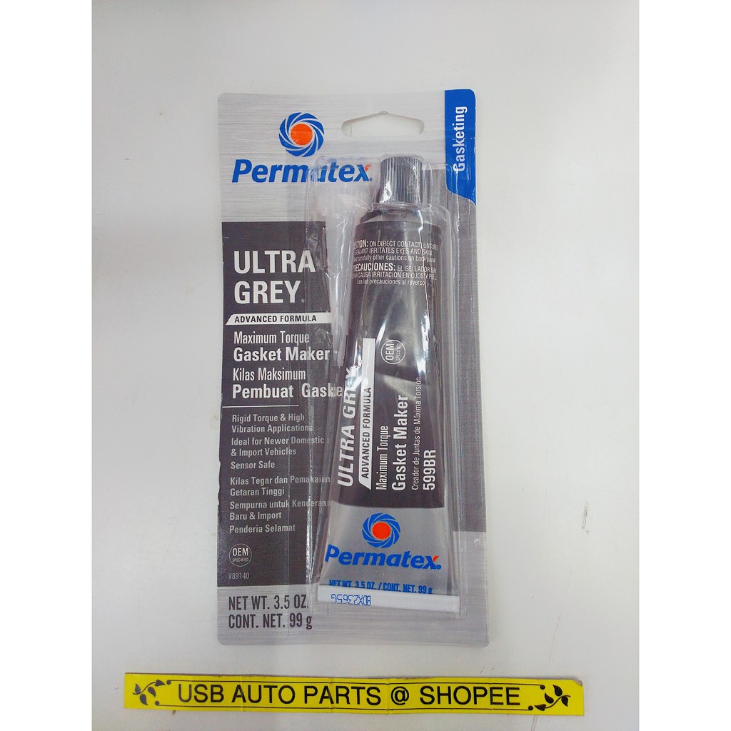Permatex Ultra Grey Gasket Maker (599BR) RTV | Shopee Malaysia
