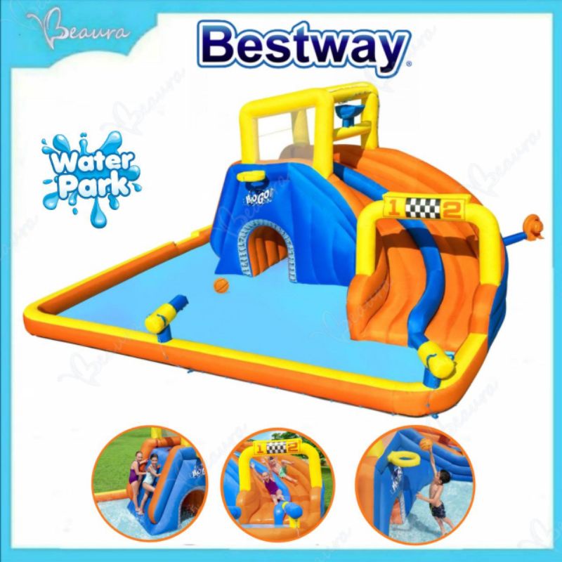 🔥waterpark Giant Castle Slide Bouncer Bestway Airmyfun Doctor Dolphin Swimming Playpool