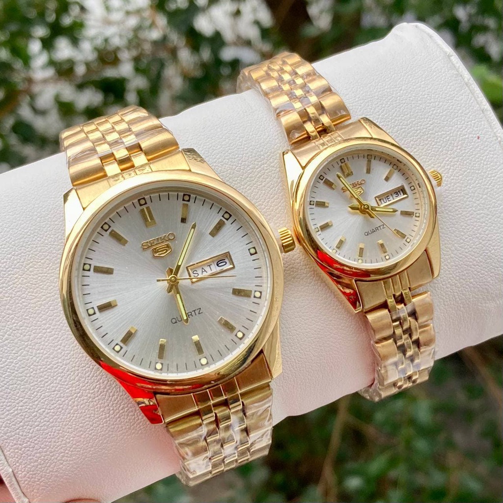 HOT ITEM SEIKO Watch Analogue Time Display Fully Stainless For Couple Shopee Malaysia