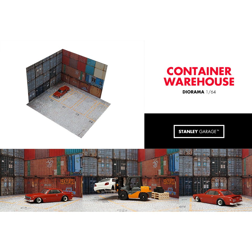 1/64 Container Warehouse Diorama