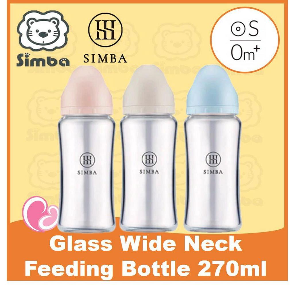 Simba Allonge Wide Neck Glass Feeding Bottle 270ml (1pc) | Botol Susu ...