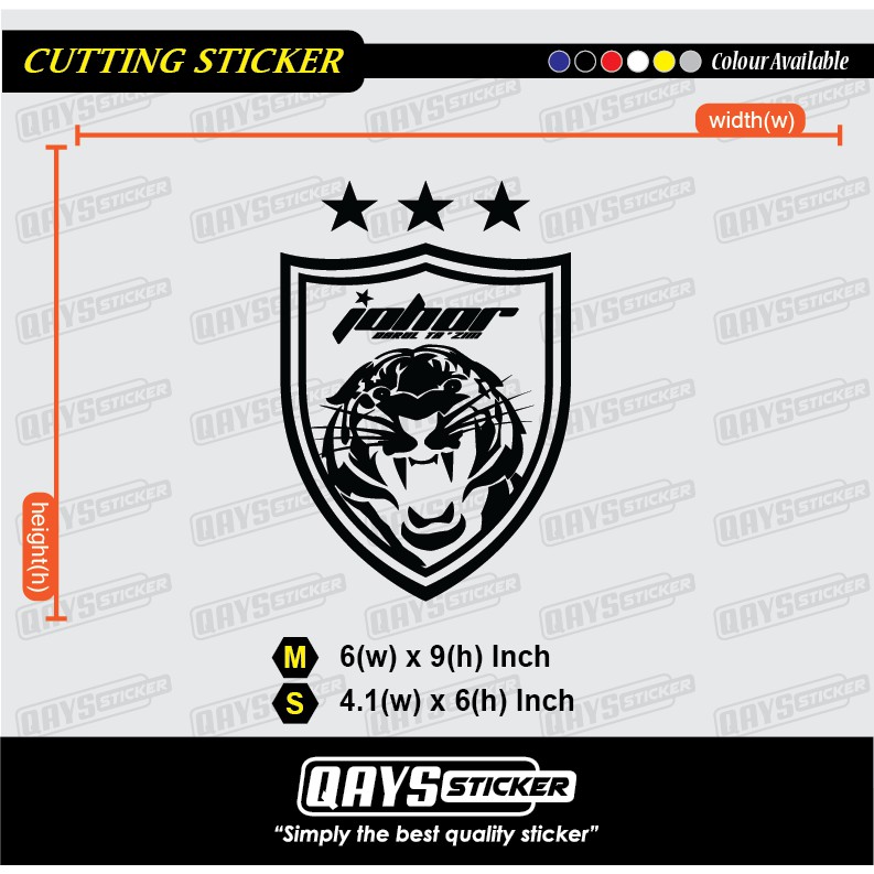 Custom Sticker 1 pc Sticker JDT (one colour) #outdoorsticker # ...