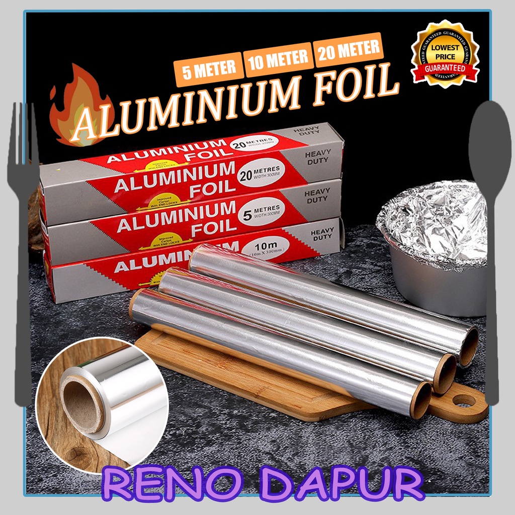 Heavy Duty Aluminum Foil Roll BBQ Baking Aluminum Foil Food Wrap