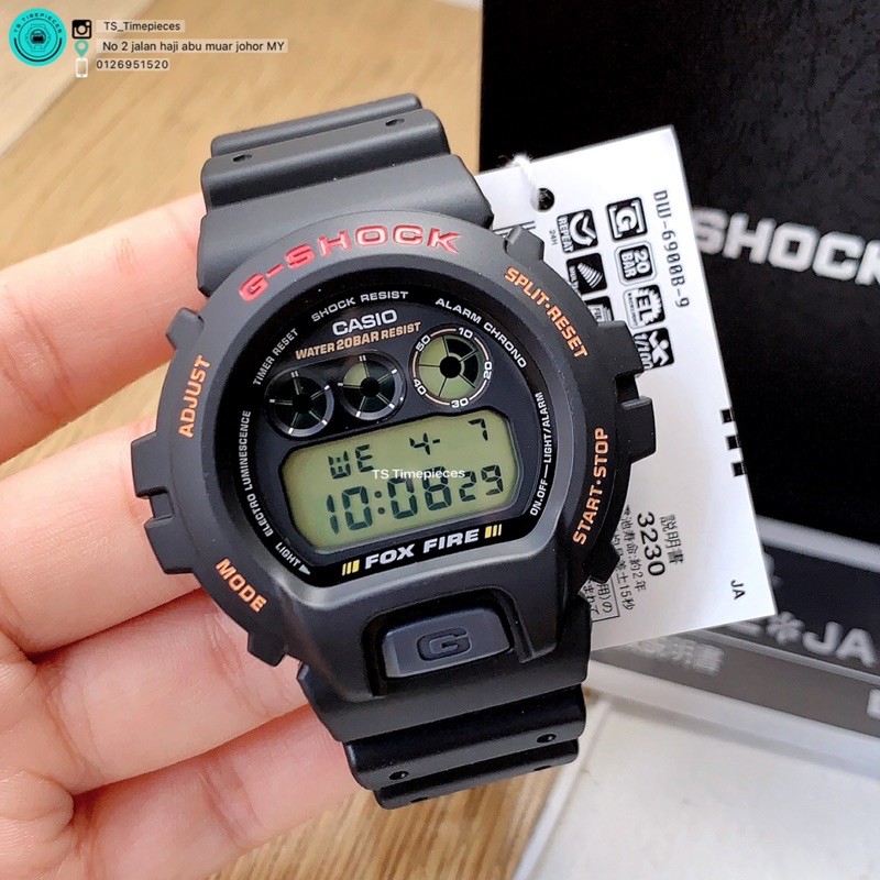 G SHOCK new standard model with LED light DW 6900UB 9 DW 6900UB DW 6900 DW 6900B 9JF DW 6900 1 DW 6900B DW 6900 Fox Fire Shopee Malaysia