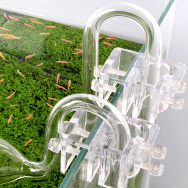 Aquarium Inflow Outflow Tube Holder Acrylic Fix Hose Pipe Mount ...
