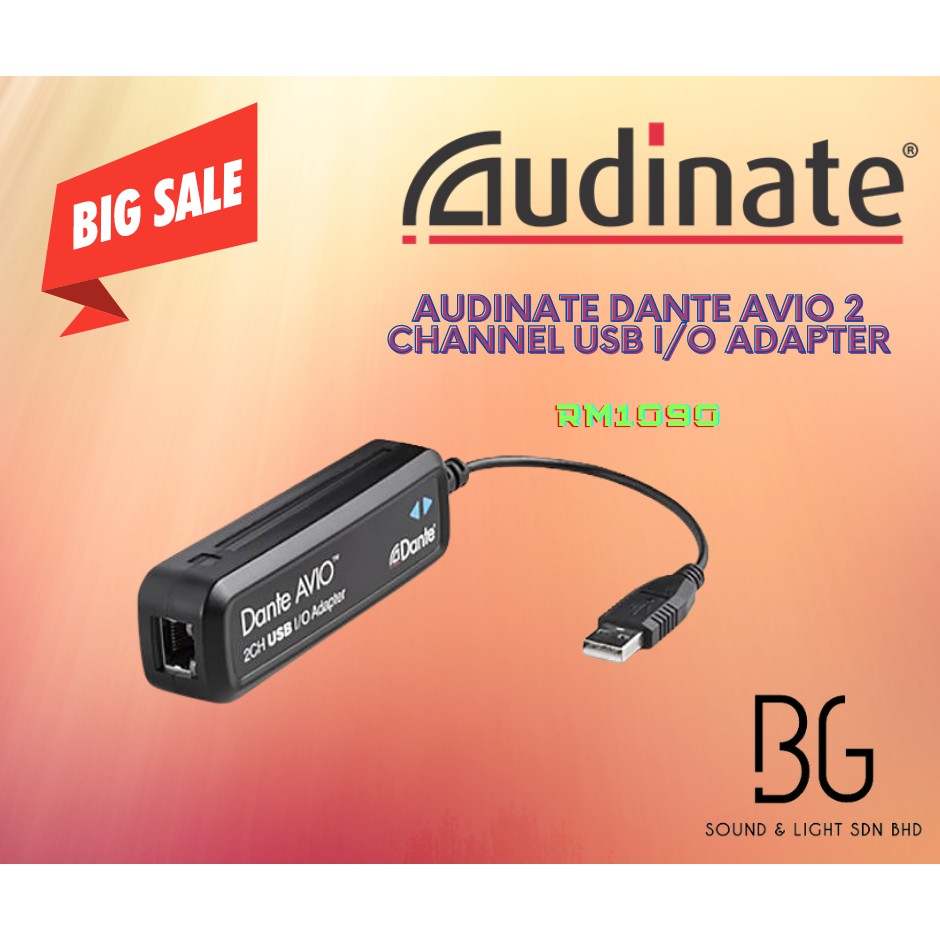 Audinate Dante AVIO 2 Channel USB I/O Adapter | Shopee Malaysia