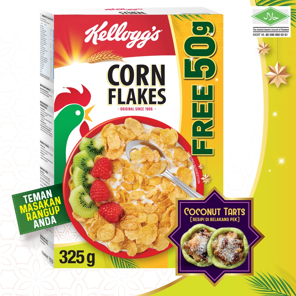 Kellogg’s Corn Flakes Cereal Raya Special (325g) | Shopee Malaysia