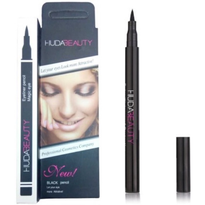 Huda Liquid Eyeliner Pencil Waterproof Shopee Malaysia