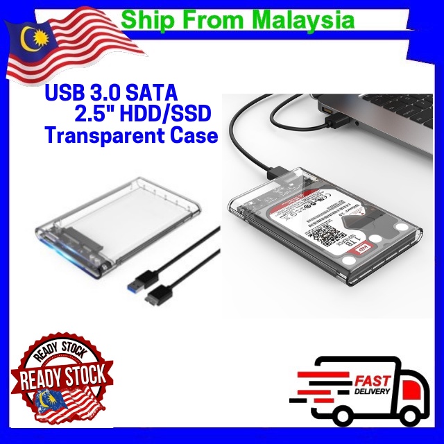 2.5" USB 3.0 External Hard Disk Enclosure SSD Hard disk Case SATA Hard