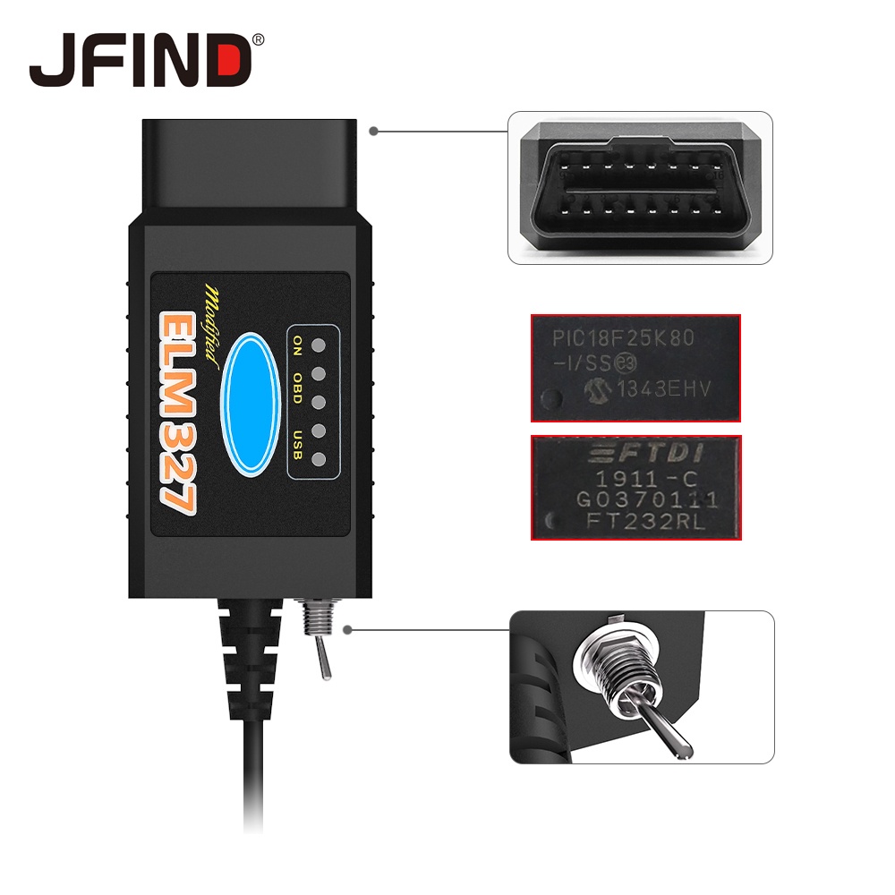 Adattatore USB ELM327 OBD2 Compatibile Con Windows, Scanner - Foto 8