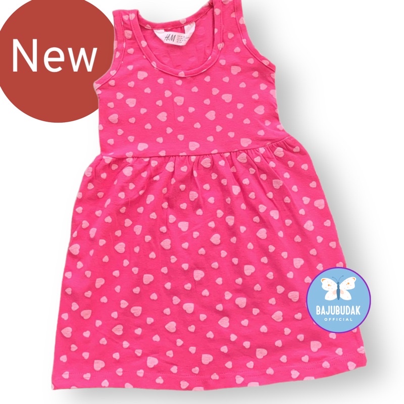 Sleeveless Cotton Girl Dress (2y-8y) Baju Baby Girl Dress Baju Bayi 