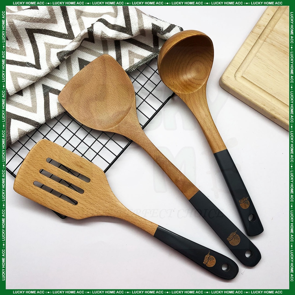Ready Stock!!! Natural Tanoak Wooden Japanese Style Kitchen Turner ...