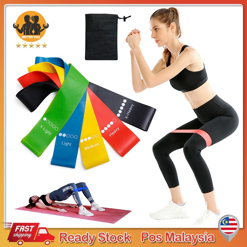 Yoga Resistance Rubber Bands Indoor Latex Fitness Equipment Pilates ...