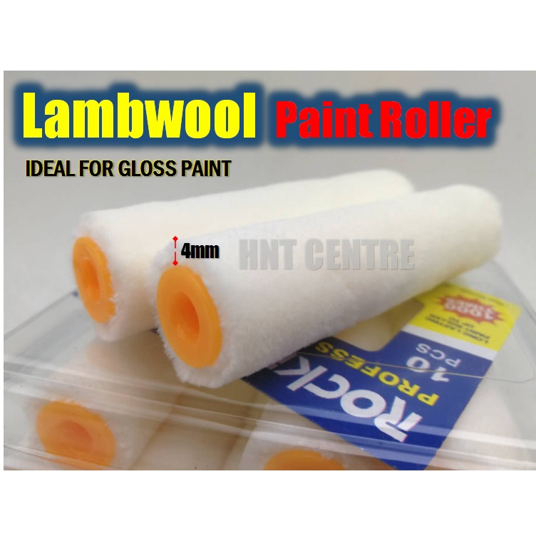 1PC 4" ROCKEY LAMBWOOL PAINT ROLLER REFILL 2"4" 2 inch 4 inch (FOR