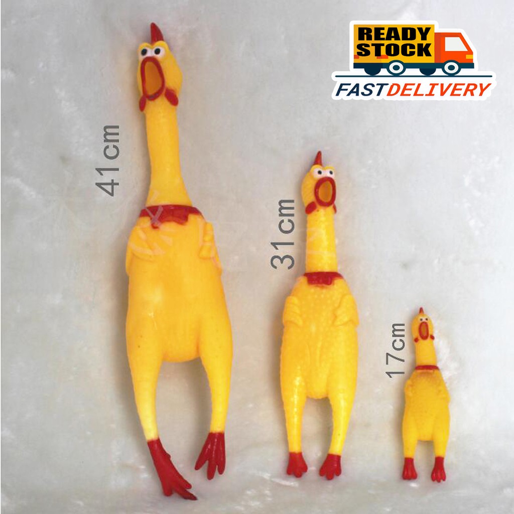 Ready to Ship , Screaming Rubber Chicken , funny & funs toys，Squeeze ...