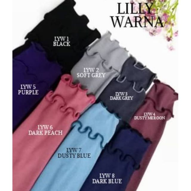 HANDSOCK LILLY DOUBLE CURLY WARNA( handsock panjang - moss crepe ...