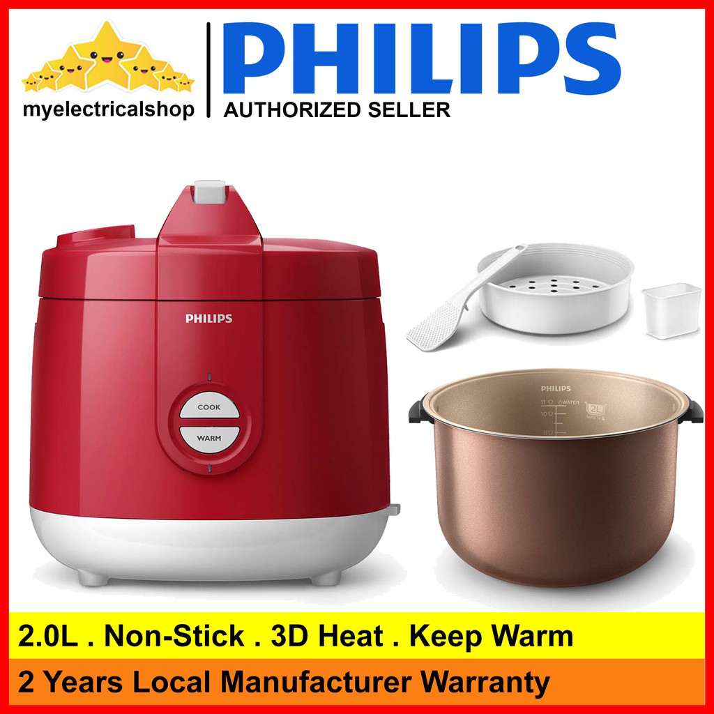 Philips HD3129 Rice Cooker ( 2.0L ) Smart 3D Heating Shopee Malaysia