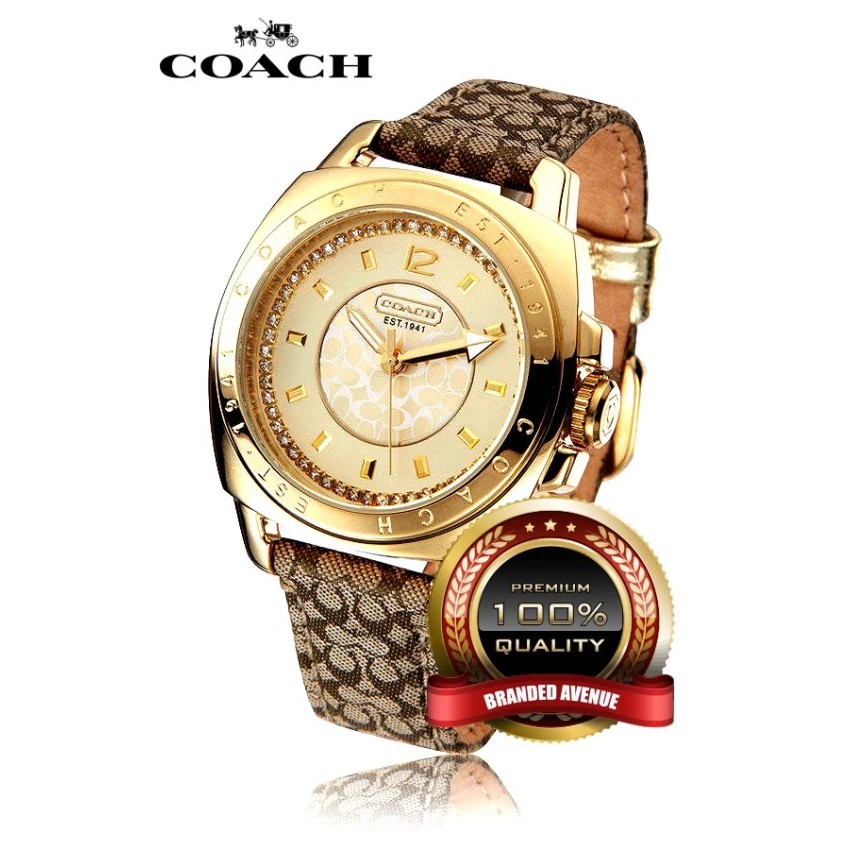 Coach watch gold womens hot sale