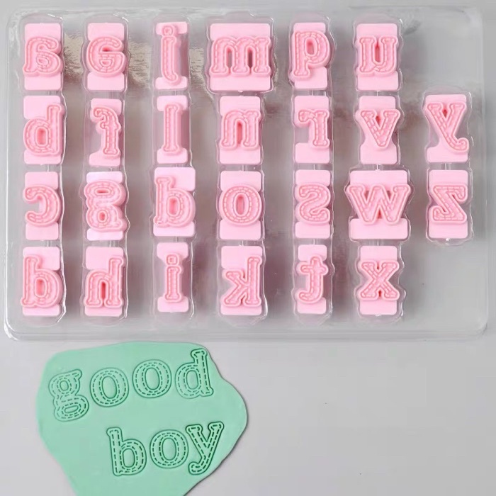 26pcs/set Alphabet Cake Molds Cakes Sugar Paste Letter Cookies Cutter ...