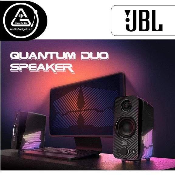 JBL Quantum Duo Gaming 2.0 PC Gaming Speakers with Bluetooth | Shopee ...