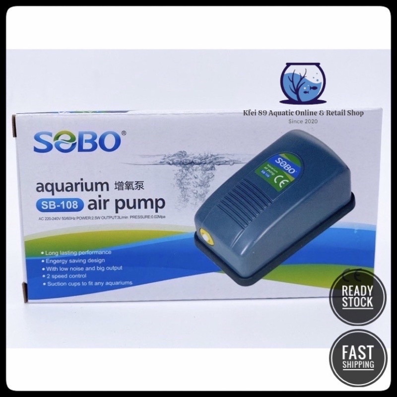 KFEI89 Sobo Airpump Sb108 Single Airpump 3w | Shopee Malaysia