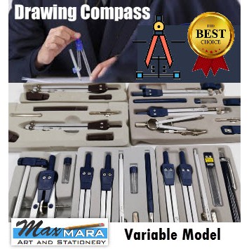 (Maxmara Art & Stationery) Professional Drawing Drafting Spring Compass ...