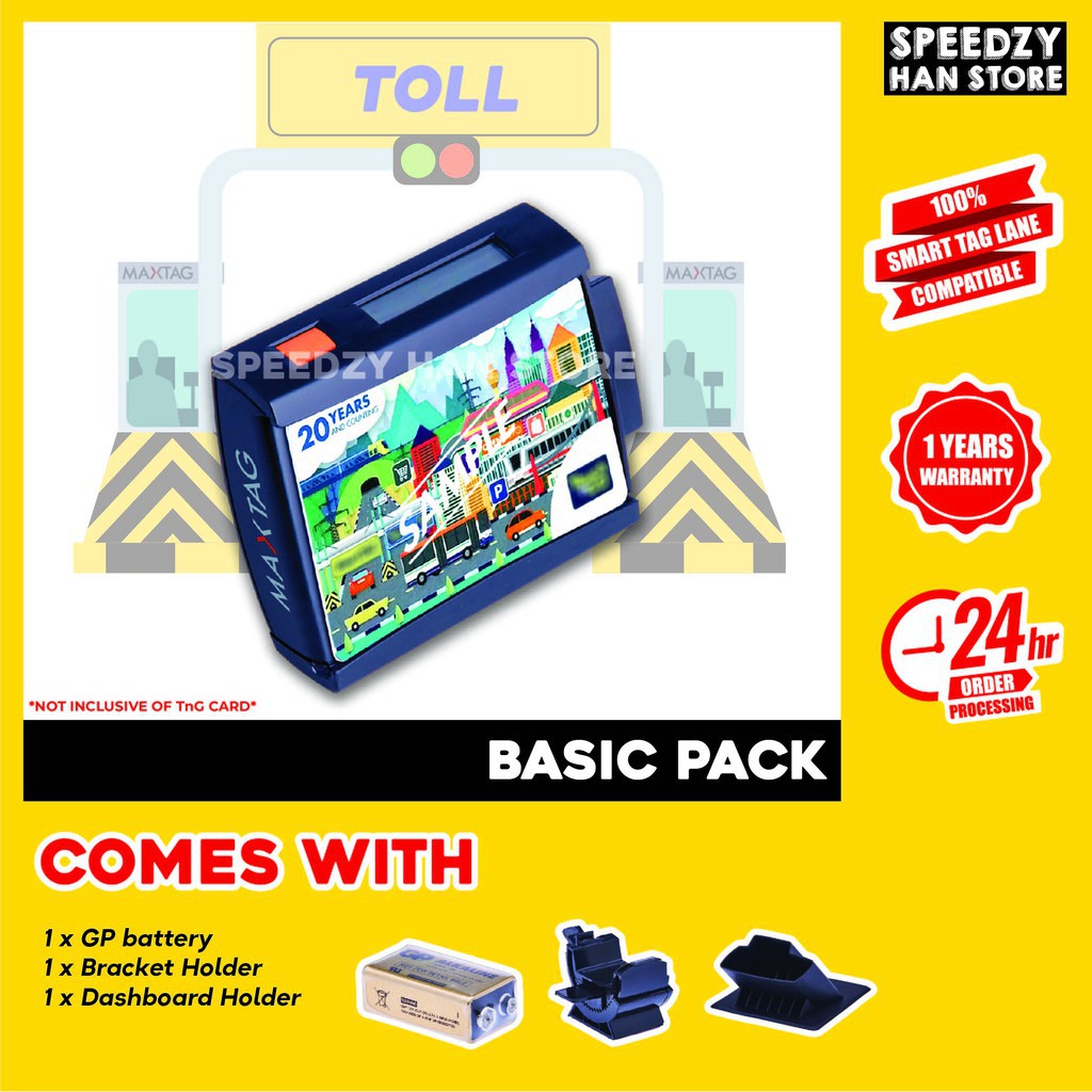 ☁(READY STOCK) MaxTag Smart Tag Smarttag Touch n Go Toll - Basic Pack ...