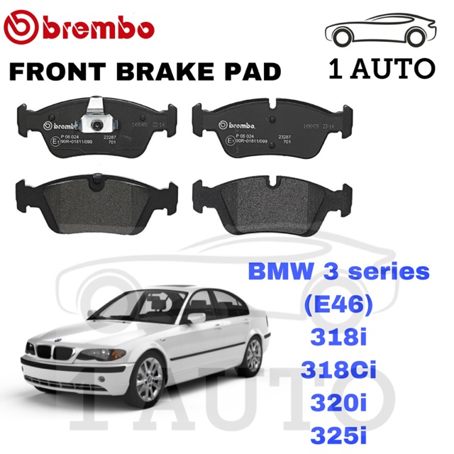 GENUINE BREMBO PRIME / PRIME CERAMIC FRONT BRAKE PAD BMW E36 E46 318i ...