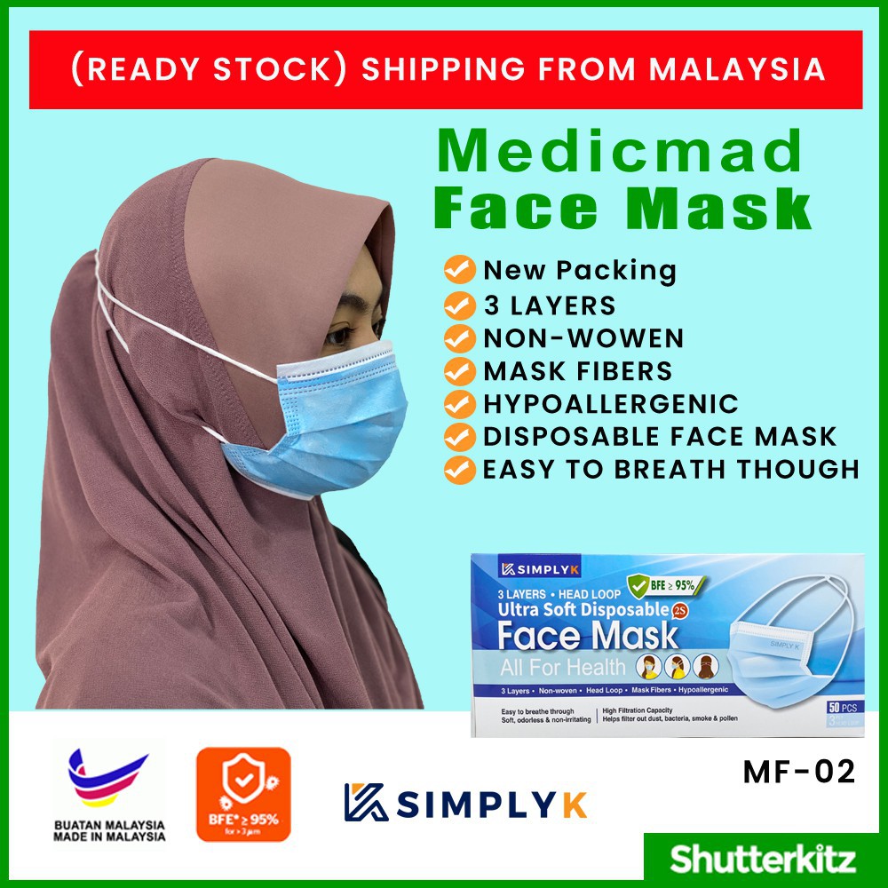 mask mask 3ply essential mask Head Loop Face Mask 3 Ply Disposable