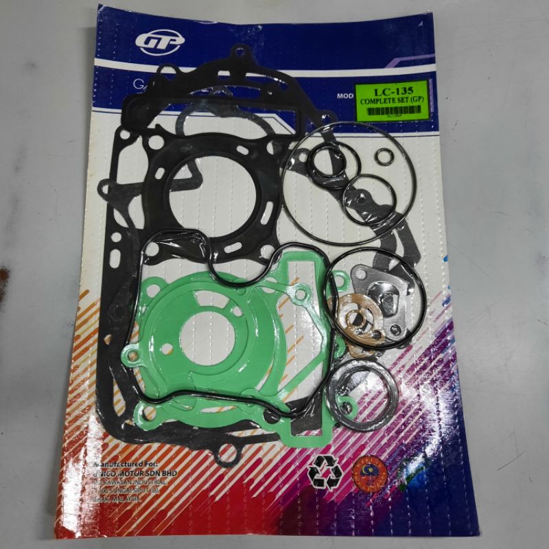 TOP SET GASKET / PROFESSIONAL STEEL OEM UP / GP LC135 Y15 Y15ZR Y16