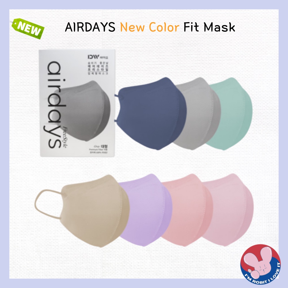 [Airdays] KF94 New Color Fit Mask 6 types kf94 / kf94 mask korea / kf94