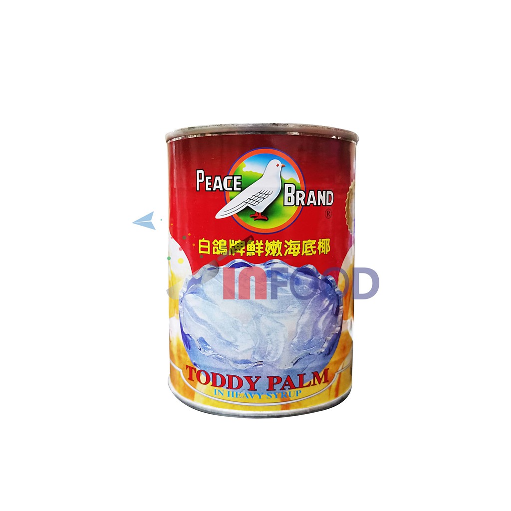 Peace Toddy Palm In Heavy Syrup / 白鸽牌鲜嫩海底椰 565gm | Shopee Malaysia