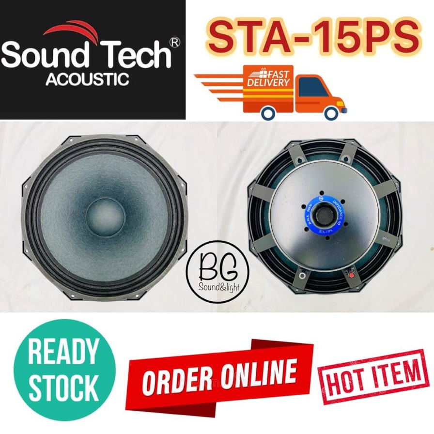 Soundtech sta15ps 15inch 600w made in Malaysia | Shopee Malaysia