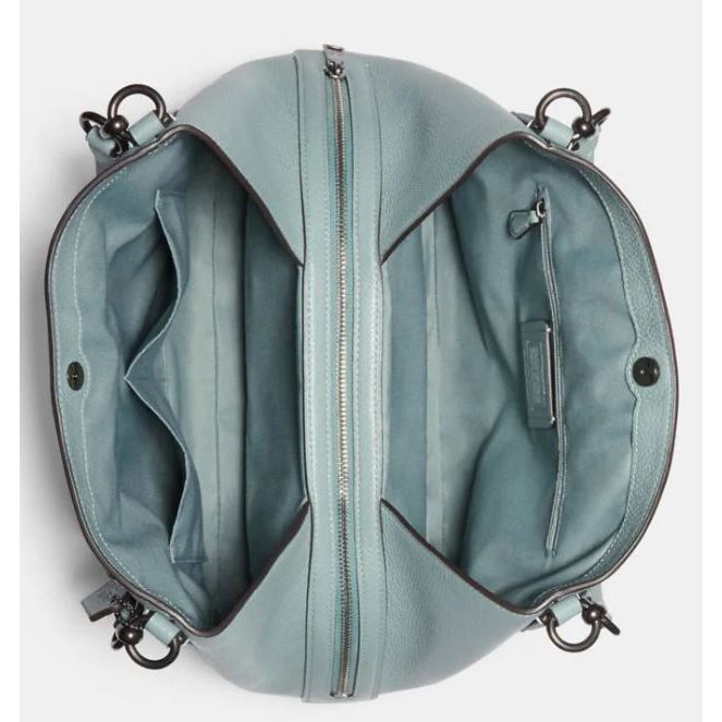 Coach hallie shoulder bag turquoise sale