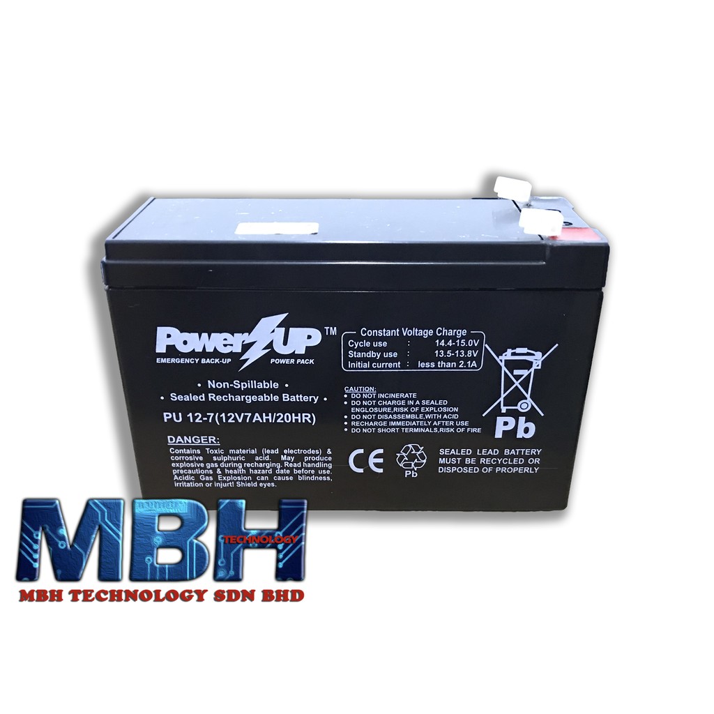 [Ready Stock] POWER UP Backup Power Battery for Fire Alarm Control ...