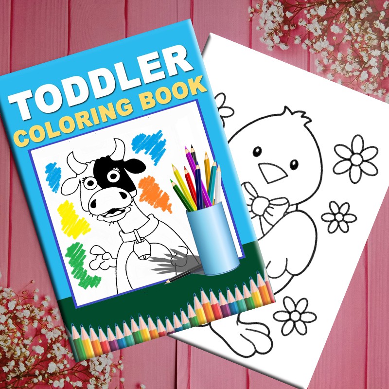 Coloring Book With Animal Pictures Colouring Pages For Toddler | Shopee ...