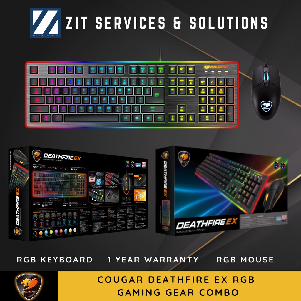 Cougar Deathfire EX RGB Gaming Combo Keyboard with Mouse Shopee Malaysia