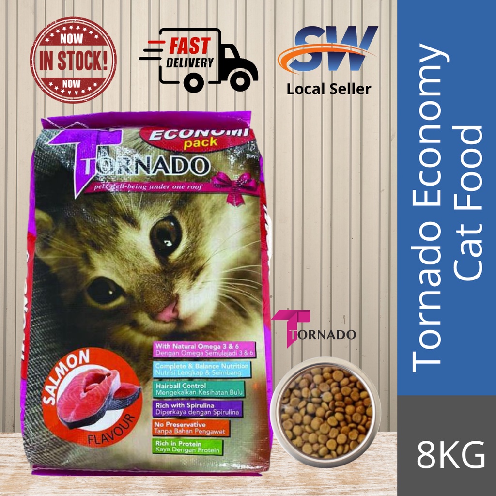 Tornado Economy Cat Food Salmon 8KG | Shopee Malaysia