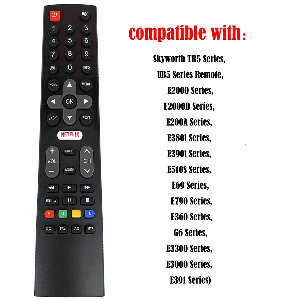 Skyworth Coocaa Smart TV Remote Coocaa Design (Skyworth TB5 Series, UB5 ...