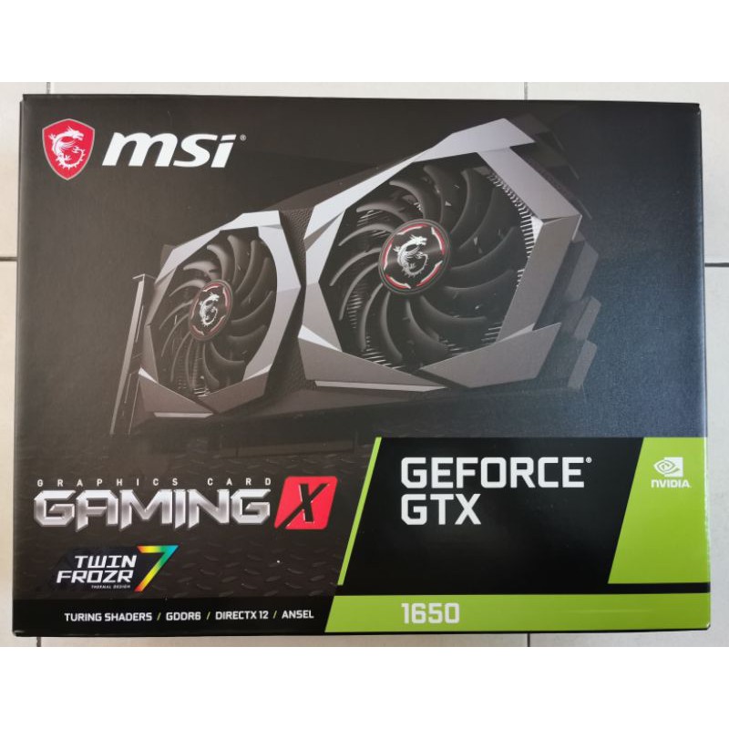 Gtx 1650 gaming x msi hot sale