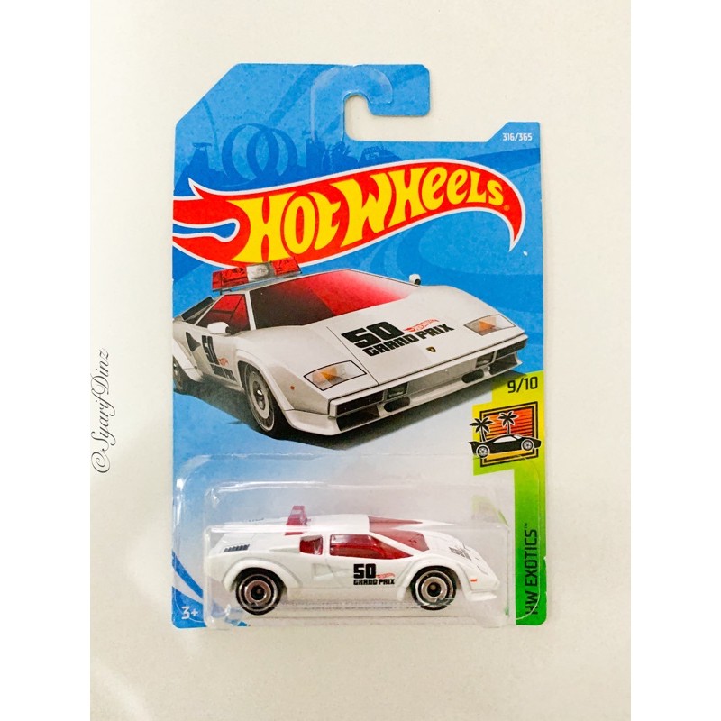 Hot Wheels Lamborghini Countach Pace Car Shopee Malaysia