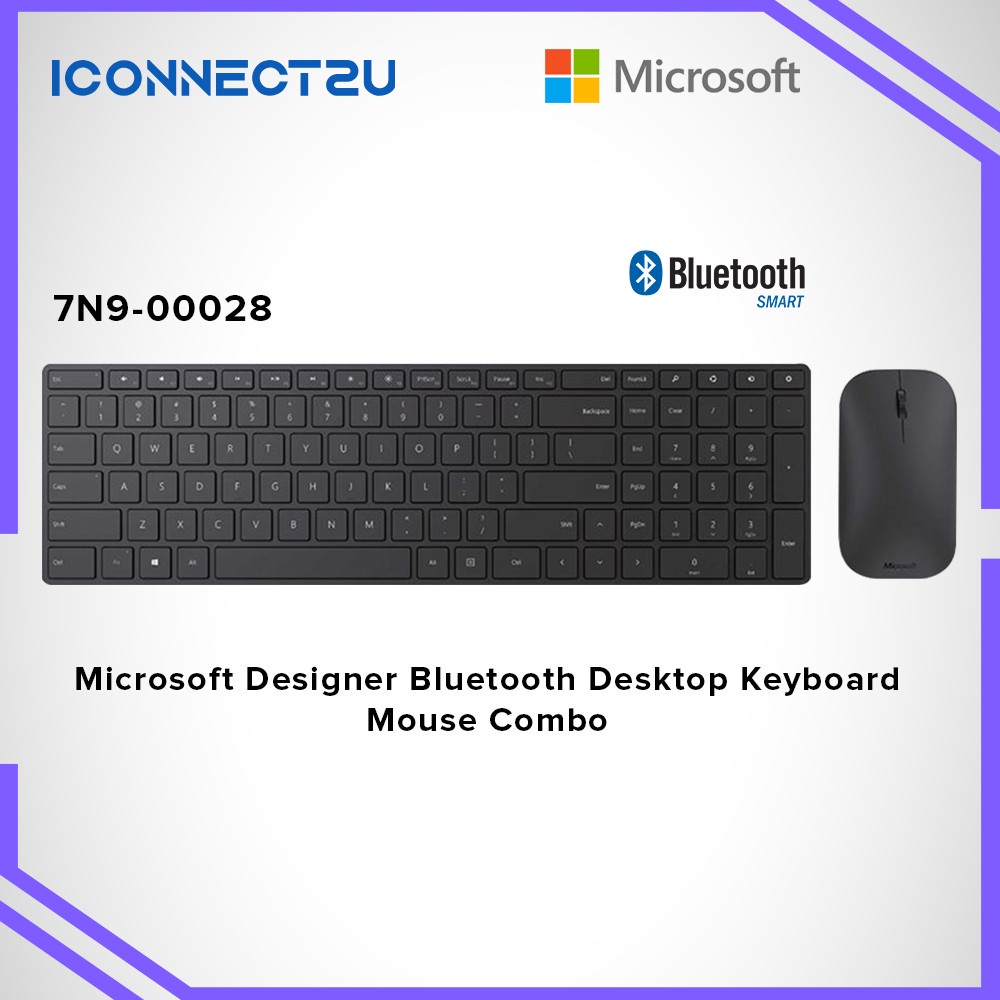 Microsoft Designer Bluetooth Desktop Keyboard Mouse Combo (7N900028