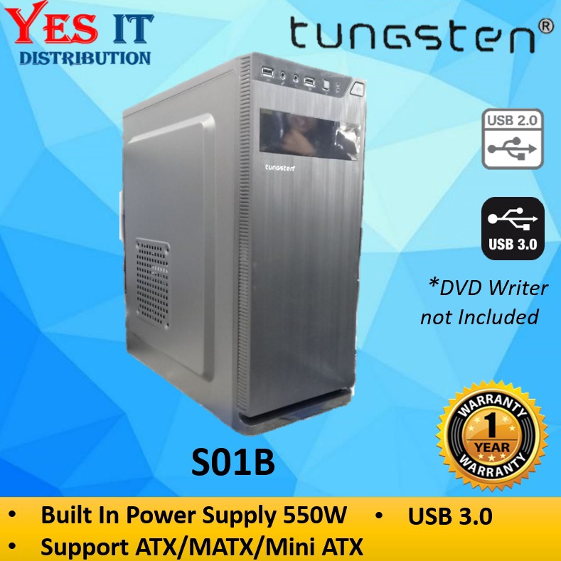 TUNGSTEN CASING S01B – BLACK (Build-in Tungsten 550w Power Supply ...