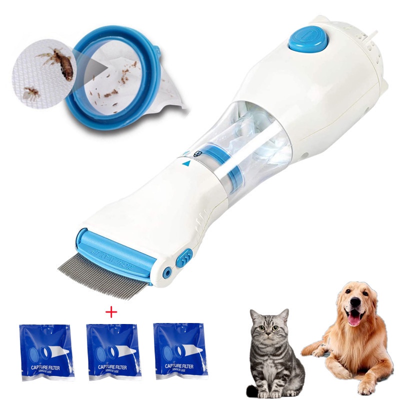 Electronic Electric Flea Comb Fleas Removal Comb for Dogs Cats Pet Supplies To Repel Lice